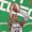Irish Green, variant on Las Vegas A'Ja Wilson #22 to be Black Cartoon Basketball Kids Cotton Tee