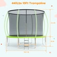 thumbnail image 5 of 10FT Trampoline with Enclosure for Kids & Adults, 5 of 9