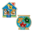 thumbnail image 4 of Melissa & Doug Animals Jumbo Knob Wooden Puzzles Set - Fish and Pets, 4 of 10