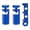 Blue, variant on Tall Stair Gauges for Framing Square, Loetky Framing Jig, Stair Gauge Knobs Tool for Speed Square for Carpentry Squares & Circular Saw