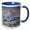 Blue/White, variant on 3drose, Usa, California, Sierra Nevada Mountains. Alpenglow on Mt. Humphreys., 11oz Mug