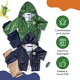 thumbnail image 3 of Infant and Toddler Hoodie Windbreaker 3-Piece Casual Wear - Great for Warm Weather, 3 of 7