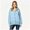 Light Blue, variant on Women’s Hooded Button Down Knit Cardigan, Long Sleeve Knit Outerwear Sizes S-3XL
