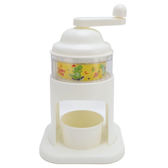 Yajisi Kids Cartoon Ice Shaver, 420 Stainless Steel Hand Crank Ice Crusher for Snow Cone & Slush, 11.81 x 7.09 x 7.09 Inches