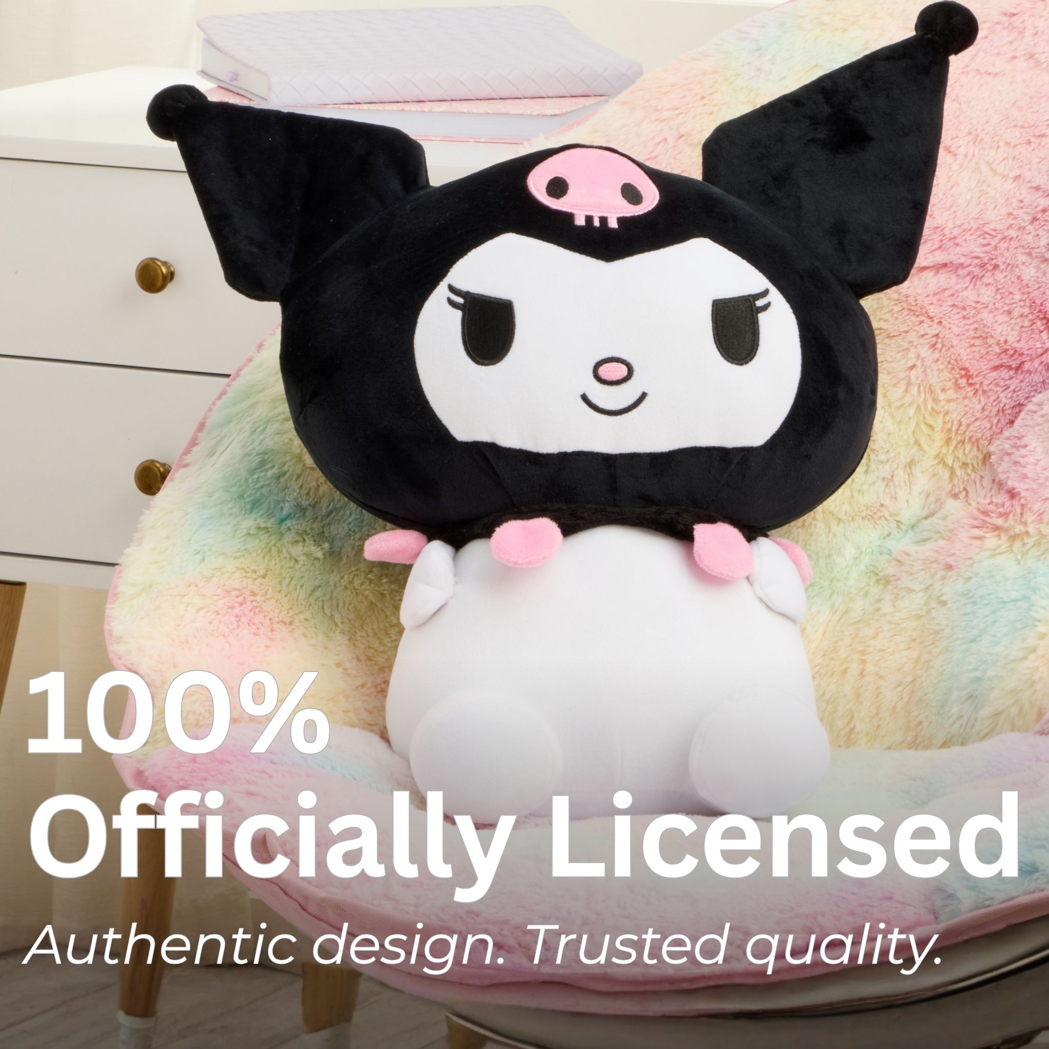 Sanrio Kuromi Kids Kids Weighted Pillow Buddy, 3 lb Character Plush