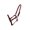 Red, variant on Showman Premium Nylon Halter w/ Heavy Duty Hardware