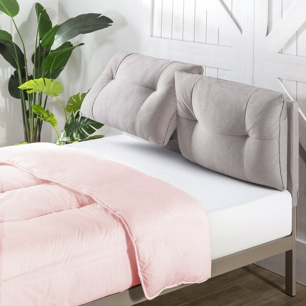 Zinus 32” Avery Metal Platform Bed with Reclining Headboard, Queen