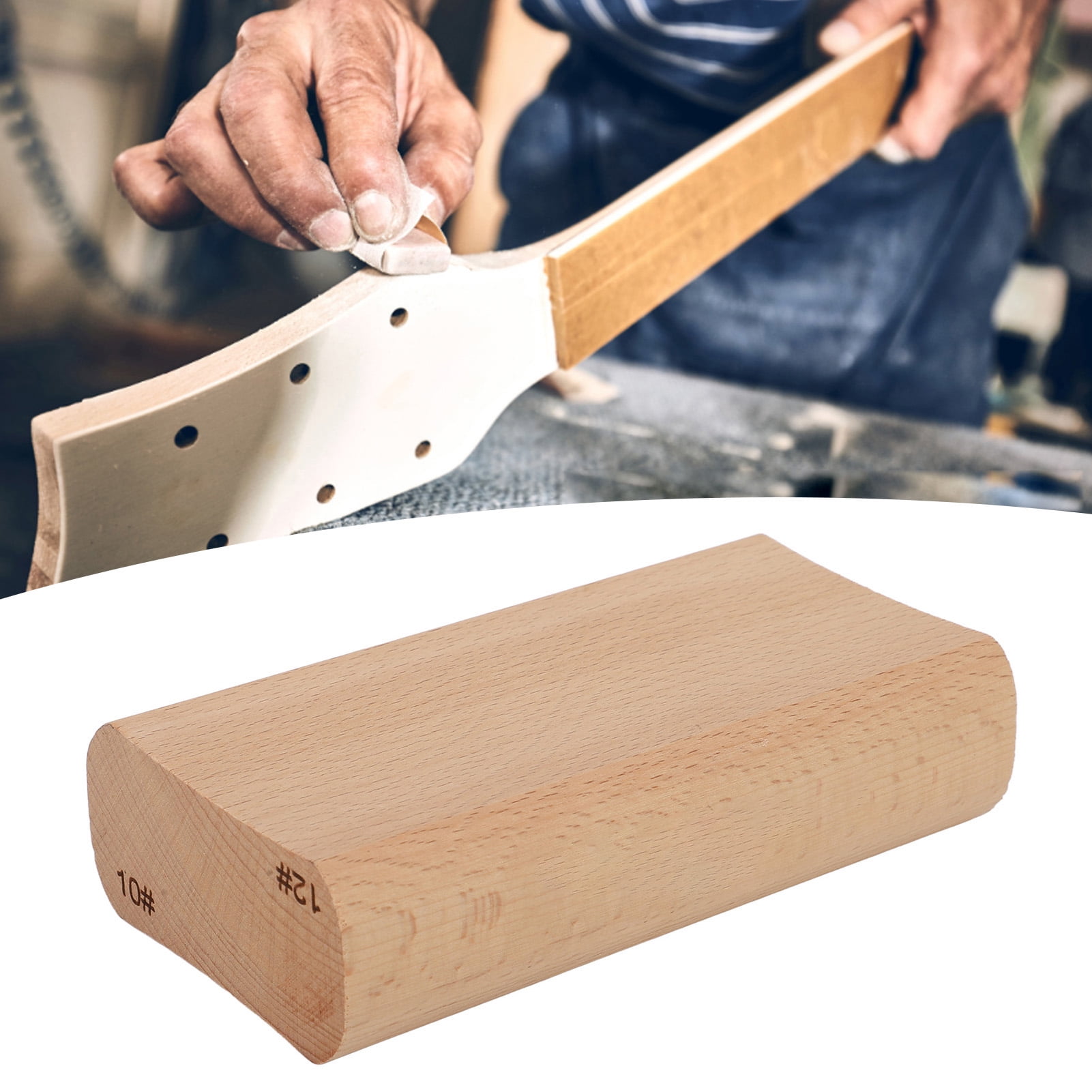 Guitar Sanding Radius Block Guitar Wood Radius Sanding Block Luthier Tool Fretboard Fingerboard Fret Leveling Craftsmanship Maple