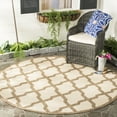 thumbnail image 2 of SAFAVIEH Beach House Loraine Trellis Indoor/Outdoor Area Rug Cream/Beige, 5'3" x 7'6", 2 of 10