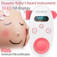 thumbnail image 2 of Detector de corazón fetal para bebés Pantalla LCD Sin radiación Doppler para bebés en el hogar de alta calidad JAMW Sencillez, 2 of 4
