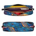 thumbnail image 2 of Fotbe Colorful Underwater Sea Turtle Pattern Leather Pencil Case, Pencil Pouch with Durable Zipper, Compact and Stylish Organizer for Stationery, Art Supplies, Travel Essentials, 2 of 7