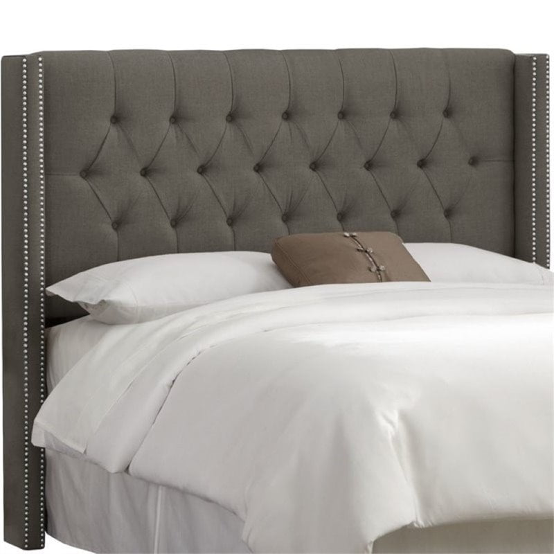 Pemberly Row Upholstered California King Tufted Panel Headboard