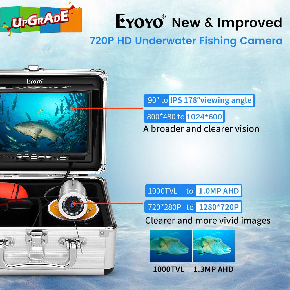 Underwater Fishing Camera, Ice Fishing Camera Portable Video Fish