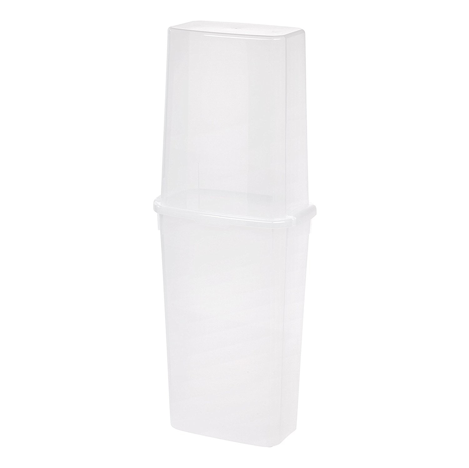 Iris 40 Vertical Storage Box Clear 4 Pack