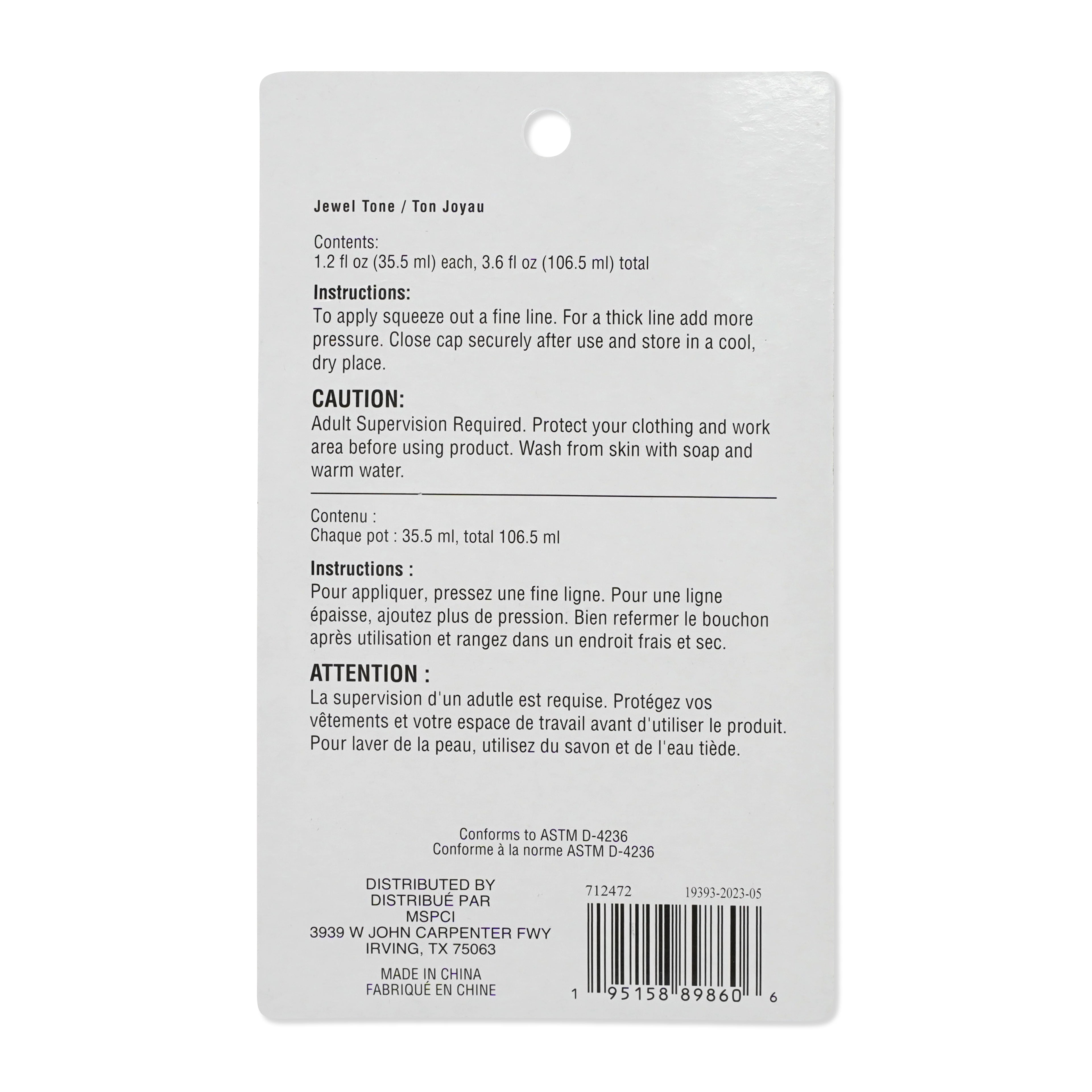 Jewel Tone Glitter Glue by Recollections – Assorted Color Acid-Free Glitter Glue with Fine Tip for Crafts & Paper Projects - 1.2 fl. oz. Bottles - 12 Pack