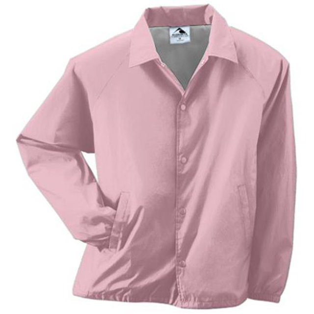 3100A Adult Nylon Coachs Jacket, Light Pink - Extra Large