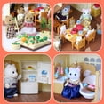 thumbnail image 3 of Familia de animales del bosque 1/12, muebles para casa de muñecas, dormitorio, cocina, baño, juego de simulación en miniatura, accesorios para muñecas, juguetes para niñas, 3 of 5