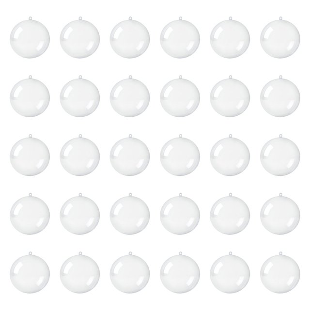 30 piezas de adornos colgantes para de Navidad, bolas de Navidad, manualidades DIY, bolas colgantes transparentes, adornos para hotel, interior,