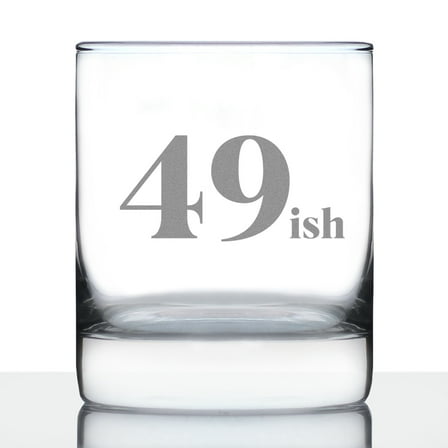 Bevvee Whiskey Rocks Glass 10.25 oz 49ish Gifts for Whiskey Enthusiasts Glassware & Drinkware