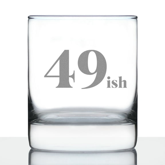 Bevvee Whiskey Rocks Glass 10.25 oz 49ish Gifts for Whiskey Enthusiasts Glassware & Drinkware