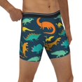 thumbnail image 5 of Sigee Colorful Dinosaur for Men's Boxer Briefs,Moisture Wicking and Breathable XX-Large, 5 of 9