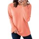 thumbnail image 1 of Camisetas de Larga para Mujer, Ropa de Moda de Otoño, Tops Modernos, Camiseta Básica de Punto con Cuello Redondo Naranja M, 1 of 10