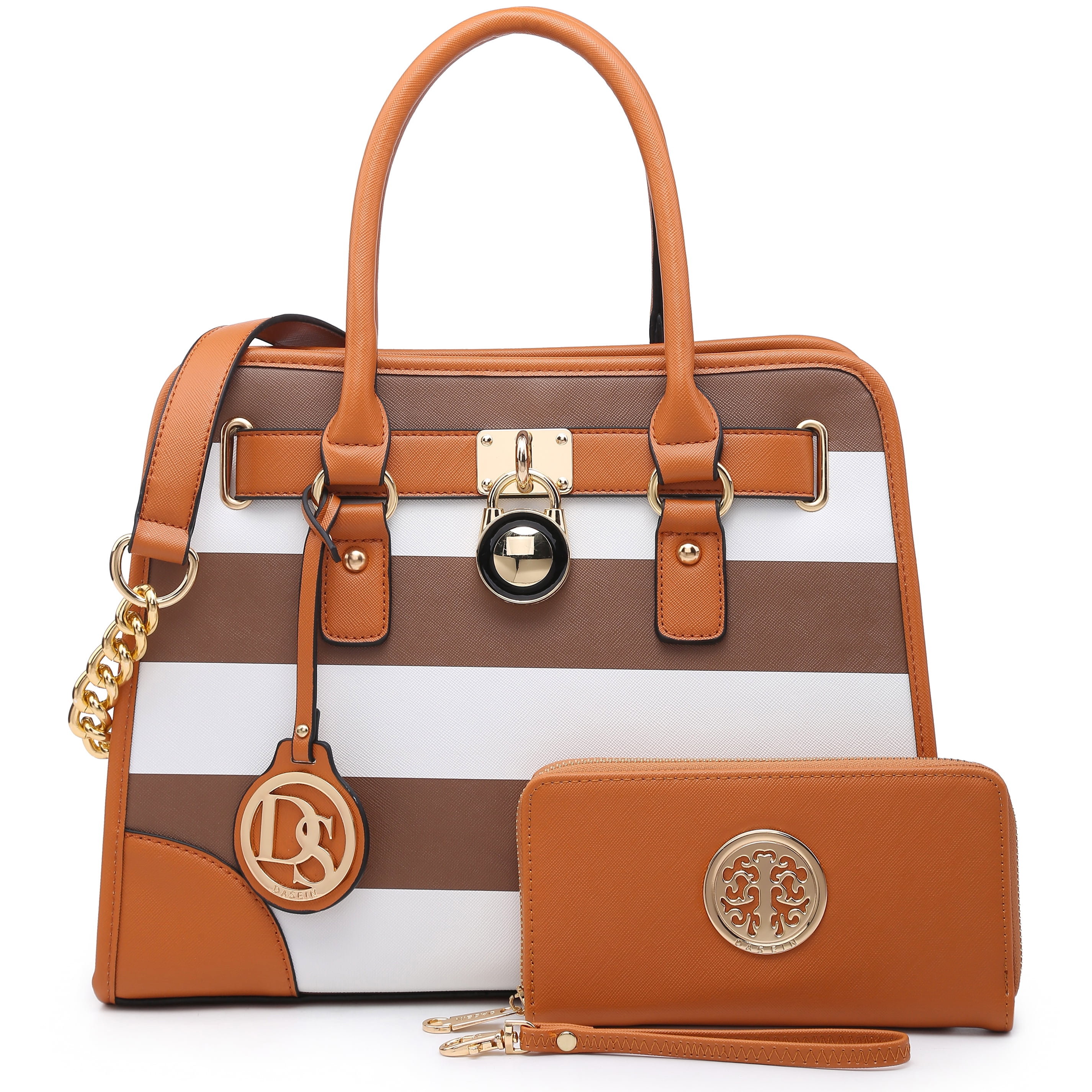 DASEIN Women Handbags Top Handle Satchel Purse Shoulder Bag Briefcase Hobo Bag Set 2pcs 