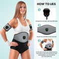 thumbnail image 5 of Cinturón de fitness NEWPINE Powered Muscle Estimulator gris, 5 of 5