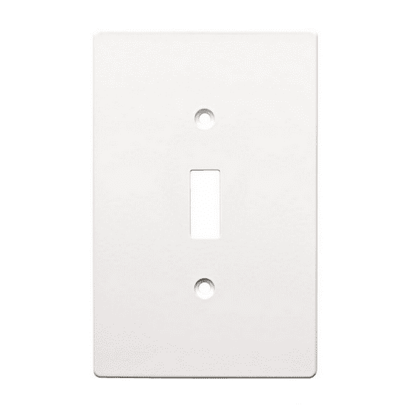 Hampton Bay W32731-PW Subway Tile Single Switch Cover Plate Pure White