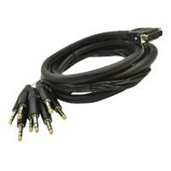 Seismic Audio DB25 to 8 Channel 1/4" TRS 8 Foot D-Sub Snake Cable Patch Bay Interface Modular - SA-DB8T8