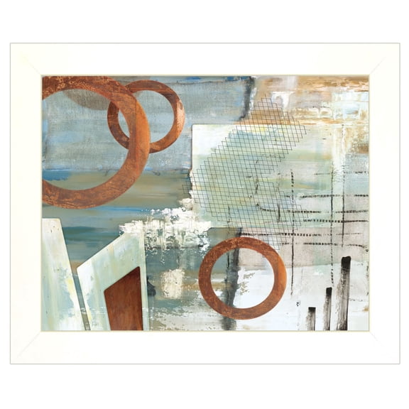 HomeRoots 15 x 19 x 1 in. Balance This II 1 White Framed Print Wall Art