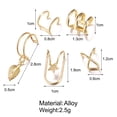 thumbnail image 1 of Juego de pinzas para orejas HUOGUO Creative Personality Double Cartilago, 1 of 2