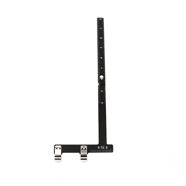 T-Ruler Handy Instalación Ajuste preciso Gran calidad Operación de estilo tonto Accesorios Accesorios Cuerdas Llamadas Llamadas Negro Guardurnaity OD003060-01