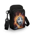 thumbnail image 3 of HELLHERO with Zipper Crossbody Sling Bag, Polyester Women Shoulder Bag for Adult, FlameWaterBall, 3 of 7