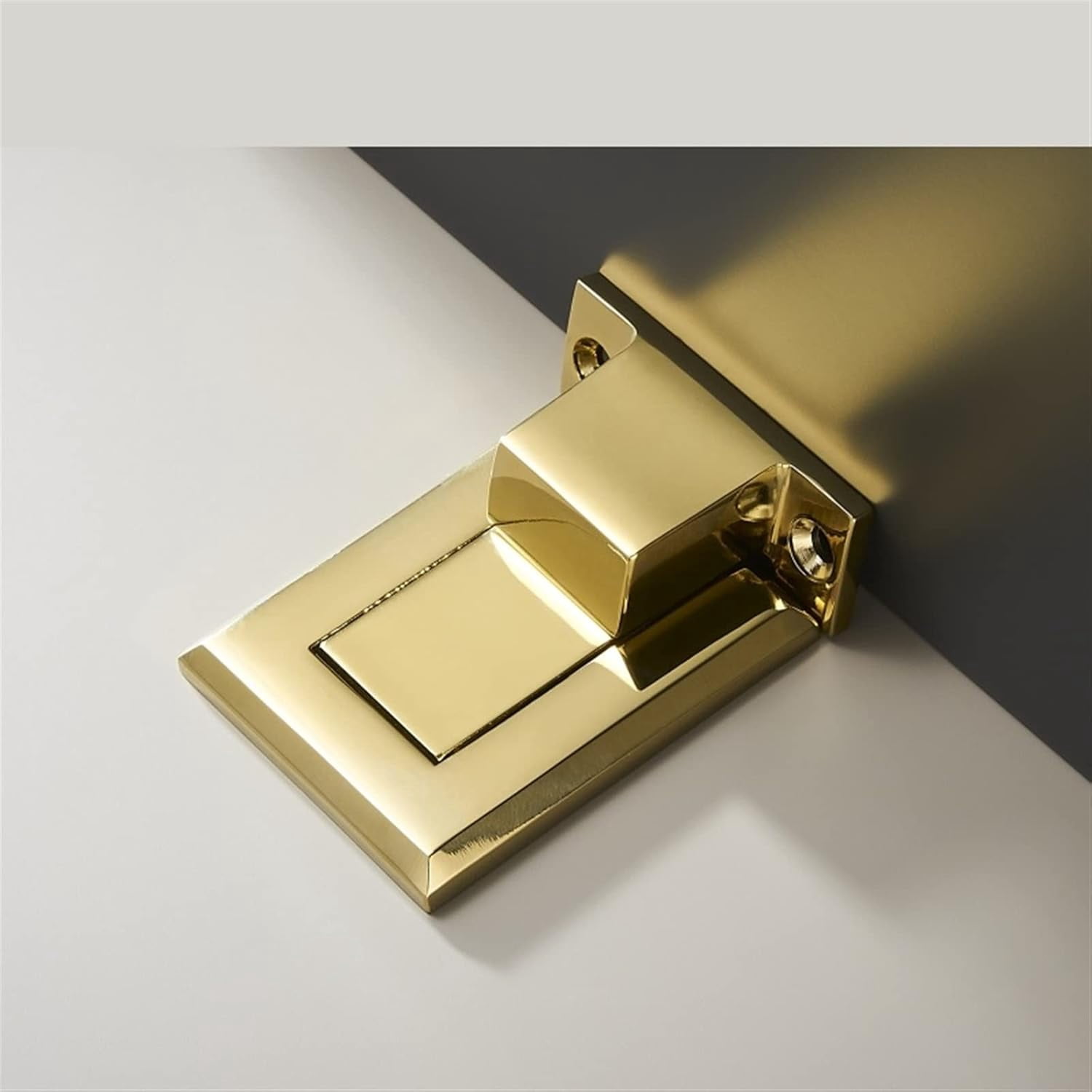 Brass Door Stops Punch Free Invisible Magnetic Door Holder Underfloor Heating Door Bumper Catch Free Tapes 1Pcs