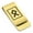 Gold, variant on Stainless Steel Elder Futhark Othala Rune Classic Slim Money Clip Credit Card Holder