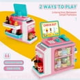 thumbnail image 3 of Kids Pretend Play Store Set with Toy Cash Register for Kids, 45 Piece Accessories Grocery Store Playset with Scanner, Food & Play Money & Ice Cream Maker, 3 of 8