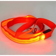 LINLIN LED Dog Leash, Light Up Dog Leash Light Nylon Dog Leash Battery with 3 Mode Weatherproof 120CM