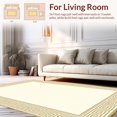 thumbnail image 2 of Ultra Soft Area Rug, Timeless Rustic Ogee, Non Slip, Stain Resistant, Washable Area Rugs for Living Room, Bedroom(Beige, 8X10), 2 of 8