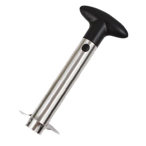 RuiJiao Pineapple Cutter with Knife, Stainless Steel Fruit Peeler Knife Pineapple Slicer Core Remover Kitchen Tool, Durable Pineapple Corer