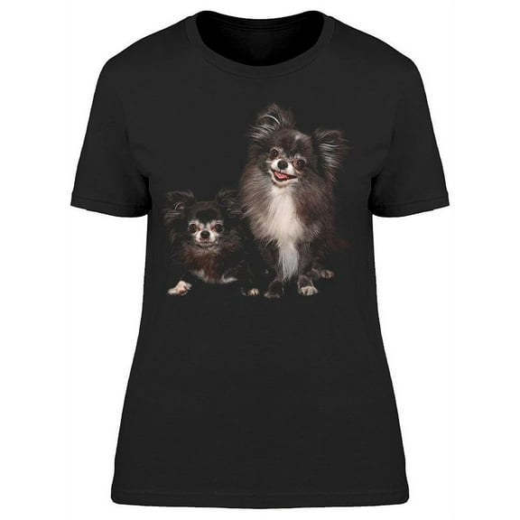 2 Happy Chihuahuas T-Shirt Women -Image by Shutterstock, Female x-Large