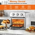 thumbnail image 5 of Family Size Air Fryer Toaster Oven Combo,13QT,360° Hot Air Circulation for Healthy Oil-Free Cooking, Multifunctional Convection Contertop Oven, Adjustable Time & Temp Control, Stainless Steel, 5 of 10