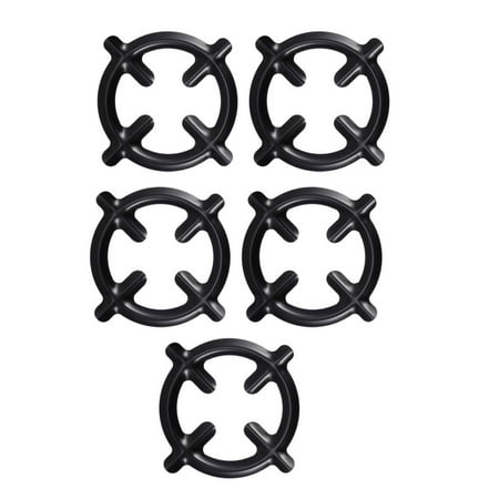 

5 Pcs Practical Iron Gas Stove Racks Gas Stove Brackets Fire Stove Racks (Black)