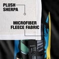 thumbnail image 4 of Batman Blanket, 50"x60", 80 Years Many Faces Silky Touch Sherpa Back Super Soft Throw Blanket, 4 of 5