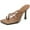 Brown, variant on Women's Strappy Thong Heeled Sandals Slip On Stiletto Heels Flip Flops Square Open Toe T Strap High Heel Sandals Slide Summer Dressy Sandals