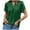 Green-01, variant on Mittory Women's Summer Tops Dressy Casual Notch V Neck Ruffle Short Sleeve Flowy Shirts Cute Blouses Tops