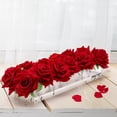 thumbnail image 4 of Clear Acrylic Modern Vase, DIY 12 Holes Lightweight Leak Proof Rectangular Flowers Vase With LED Light For Christmas, 4 of 8