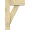thumbnail image 3 of Ekena Millwork 8"W x 24"D x 36"H Traditional Block Rough Sawn Bracket w/ Offset Brace, Douglas Fir, 3 of 25