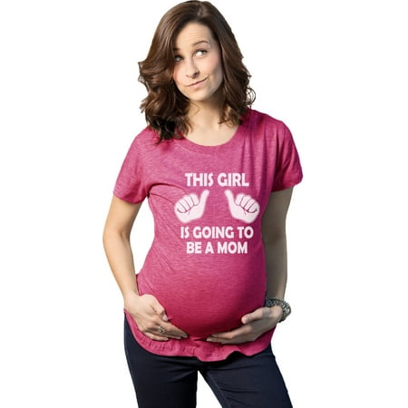 

Maternity This Girl Is Going to be a Mom Shirt Cute New Baby Announcement Tee (Pink) - XL