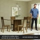 thumbnail image 4 of Juego de Comedor Mesa con Tablero de Vidrio 4 Sillas Crema/Marrón/Beige Greta Madesa, 4 of 5